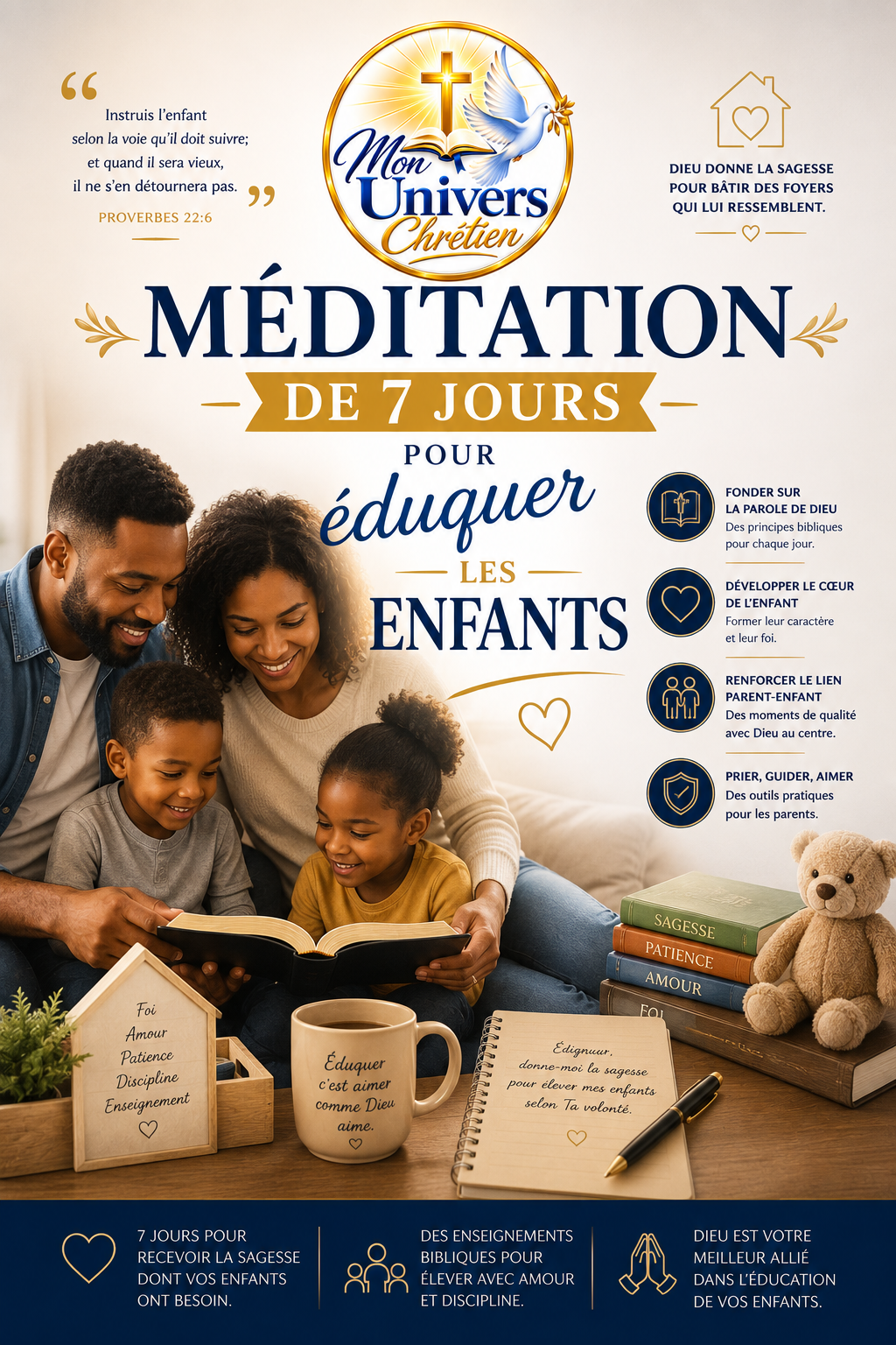 Méditation de 7 jours pour éduquer les enfants