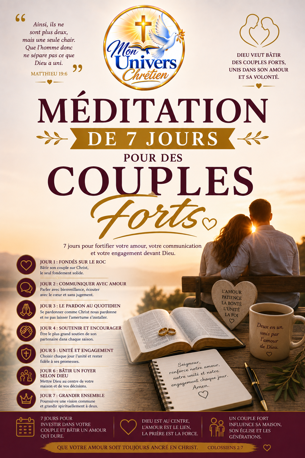 Méditation de 7 jours pour des couples forts