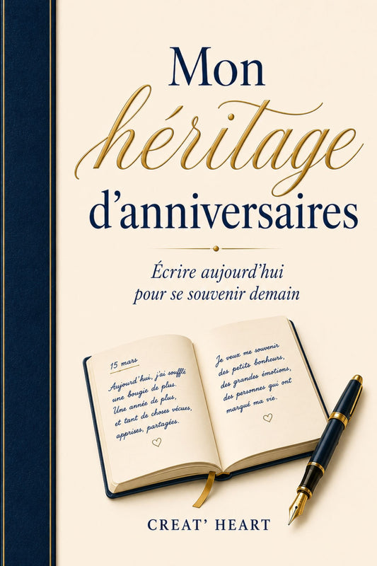 Mon héritage d'anniversaires: Un recueil précieux de souvenirs, réflexions et messages pour l'avenir