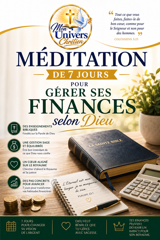 Méditation de 7 jours pour gérer ses finances selon Dieu