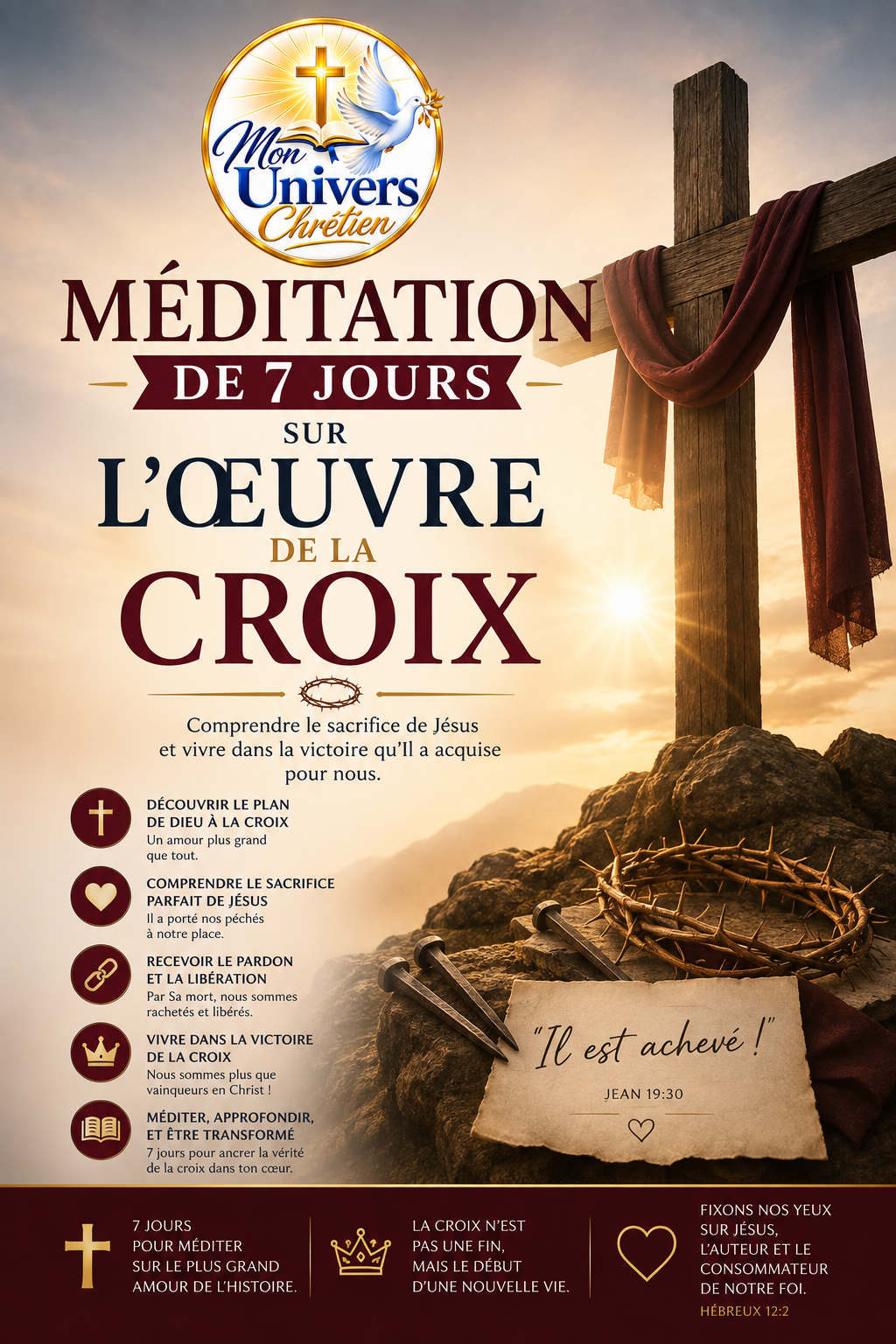 Méditation de 7 jours sur l'œuvre de la croix