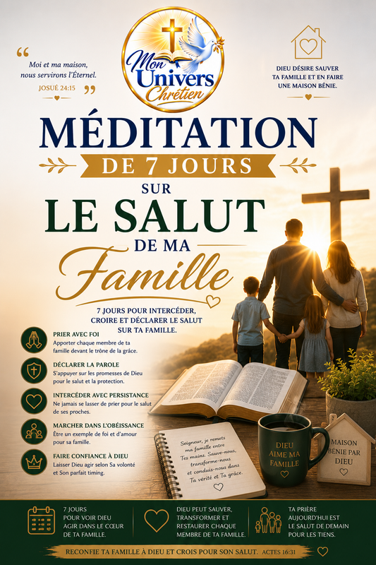 Méditation de 7 jours sur le salut de ma famille