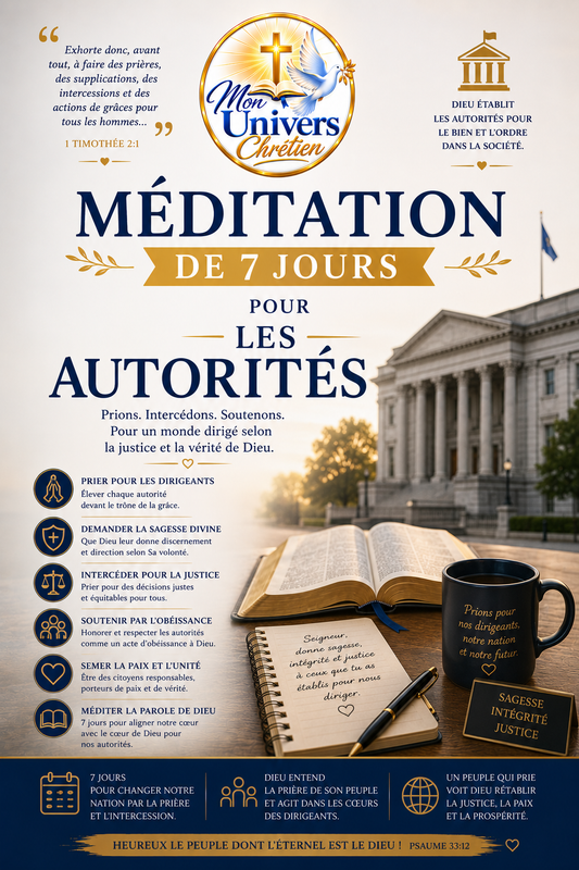 Méditation de 7 jours pour les autorités