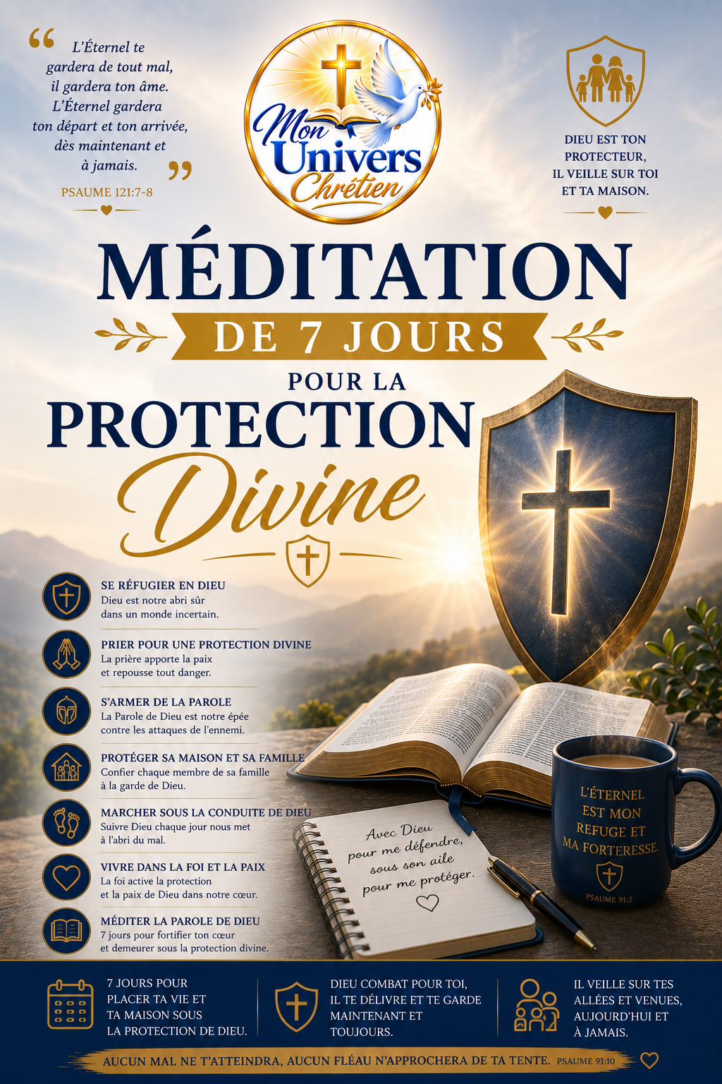 Méditation de 7 jours pour la protection divine